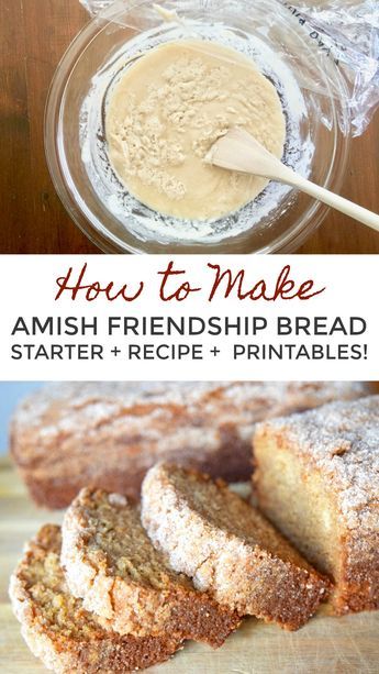 Amish Friendship Bread With Vanilla Pudding, Bread Starter Recipe, Sourdough Starter Recipes, Amish Starter, Pantry Checklist, Amish Bread Starter, Amish Bread Recipes, Amish Friendship Bread Starter Recipes, Friendship Bread Recipe