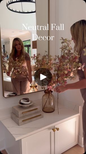 6.3K views · 439 reactions | Transitioning my living room decor from summer to fall with some subtle changes 

Type shop for all links or go directly to https://liketk.it/4PdFv for pillow covers, vases, stems, and decor.

Furniture, lighting, rugs, mirrors and my outfit can be found here https://liketk.it/4PdJQ

#homedecor #neutralhome #homedecorideas #neutraldecor #falldecor | Monika Saran | Alex Blue · So Good Neutral Fall Decor, Summer To Fall, My Living Room, My Outfit, Neutral Decor, Decor Furniture, Furniture Lighting, Autumn Summer, Fall Decor