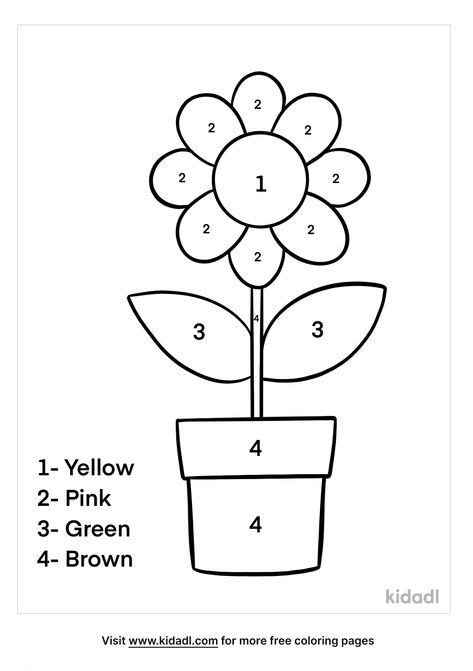 Free Flower Color By Numbers Coloring Page | Coloring Page Printables | Kidadl Color By Number Printable Free Spring, Flower Color By Number, Flowers Worksheets For Kids, Flower Worksheets Preschool, Color By Number Flowers, Flower Worksheet, Spring Color By Number, Color By Number Coloring Pages, Palette Playground