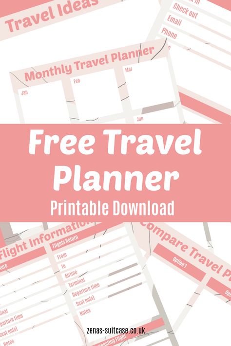 Best Travel Planner Template - FREE Printable PDF Trip Planner Template Free Printables, Free Travel Journal Printables, Itenerary Travel Template Cute, Trip Itinerary Template Free Printable, Travel Itinerary Template Printable Free, Travel Planner Printable Free, Free Travel Itinerary Template, Trip Planner Template, Free Travel Printables