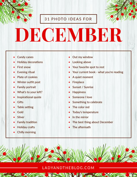 We are gearing up for a December photo challenge and I would love for you to consider to do the same. December is all about the holidays and there’s nothing I love more than submerging myself in all of that festive cheer.   #photography #Photos #challenge #december #printables Photography Challenge Beginners, December Printable, Christmas Photo Ideas, Being There For Someone Quotes, December Photo Challenge, Cheer Photography, December Challenge, Evening Rituals, Photo A Day Challenge