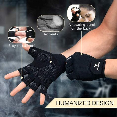 Precio US$13.95 Fitness Studio Training, Palm Design, Weight Lifting Gloves, Gym Gloves, Gloves For Men, Workout Gloves, Exercise Gym, Weights For Women, Strength Training Workouts