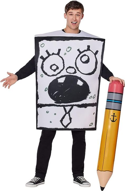 Transform into DoodleBob with our Adult SpongeBob SquarePants Costume! Perfect for cosplay, Halloween, or themed parties. Quality materials, comfortable fit, and iconic design. Stand out as your favorite character! Doodlebob Costume, Spongebob Costumes, Halloween Spongebob, Spongebob Halloween, Spongebob Costume, Foam Costume, Home Halloween Costumes, Creative Costume, Creepy Costumes