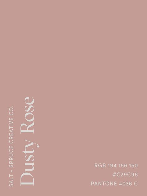 Dusty Rose Color Pallete, Rosy Pink Color Palette, Burnt Rose Color, Muted Rose Color Palette, Dusty Rose Pink Aesthetic, Pink Aesthetic Pallet, Pantone Dusty Rose, Dusty Rose Cabinets, Dusty Rose Branding