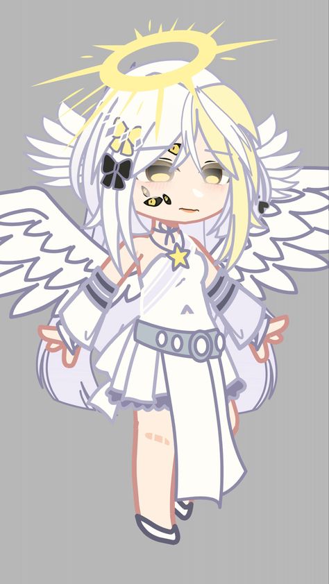 Gacha Club Oc, Angel Outfit, Emoji Art, Girl Code, Club Outfit Ideas, Club Life, The Angel, Gacha Club, Christmas Wallpaper