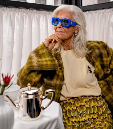 Grandma Fashion Style, Istituto Marangoni, Giorgia Tordini, Grandma Clothes, Grandma Aesthetic, Gilda Ambrosio, Granny Style, Grandma Fashion, Like Fine Wine