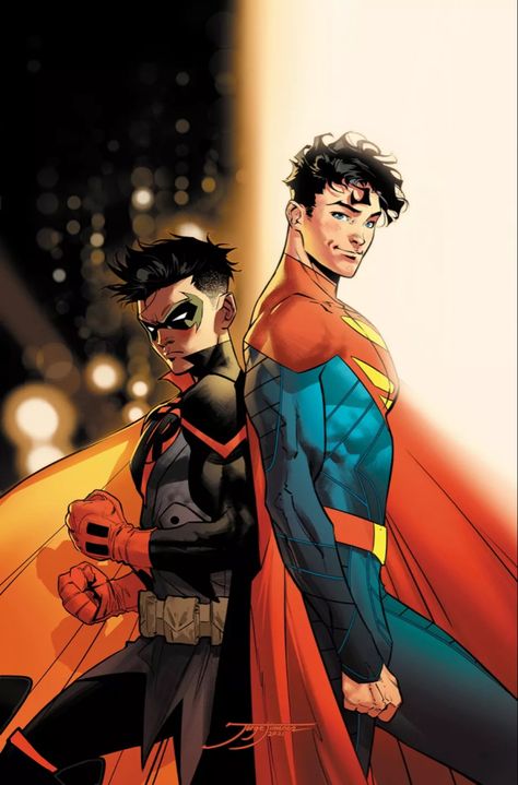 Art Dc Comics, Super Sons, Jon Kent, Superman Family, Dc Art, Dc Comics Heroes, Univers Dc, Arte Dc Comics, Batman Comic Art