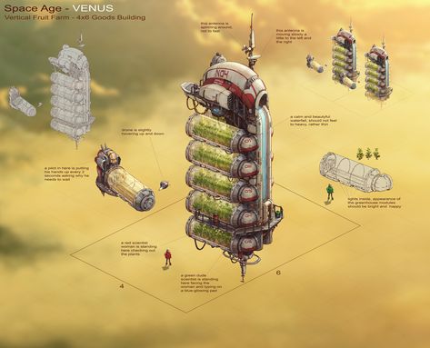 ArtStation - Spage Age Venus - Forge of Empires -Venus Planet Concepts, Manuel Vormwald Starship Design Spaceship Concept, Ancient Spaceship Concept Art, Space Colony Concept Art, Large Spaceship Concept Art, Forge Of Empires, Space Settlement Concept Art, Spaceship Cockpit Concept Art, Scifi Building, Game Card Design