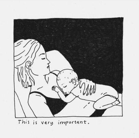 Parenting Comics, Mother Art, Baby Illustration, Baby Tattoos, Baby Crying, Happy Mom, Mommy Life, Baby Brother, New Mothers