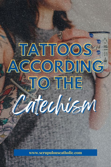 What does the Catechism of the Catholic Church say about getting tattoos? Catholic Symbols Tattoo, Marian Tattoos Catholic, Tattoo Catholic, Roman Catholic Tattoos, Catholic Tattoos For Men, Catholic Tattoos For Women, Small Catholic Tattoos, 4th Commandment, Biblical Symbols