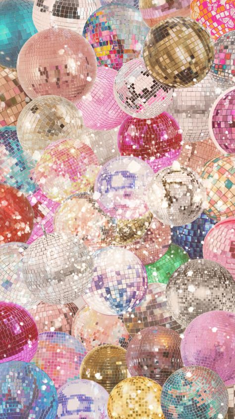 Mirrorball Aesthetic Wallpaper, Mirrorball Aesthetic, Disco Background, Iphone Wallpaper Preppy, Cute Summer Wallpapers, Whatsapp Wallpaper, Is It Just Me, Preppy Wallpaper, Disco Balls