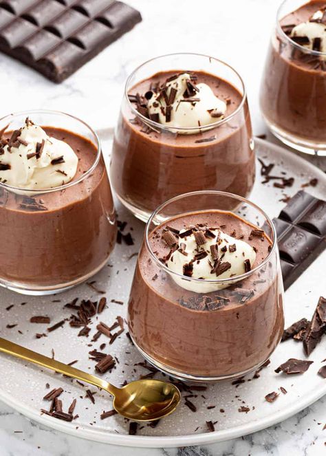 Classic Chocolate Mousse - www.thescranline.com French Mousse, The Scran Line, Scran Line, Dessert Cups Recipes, Chocolate Recipes Homemade, Chocolate Mousse Recipe, Sweet Dishes Recipes, Chocolate Mousse Cake, Makanan Diet