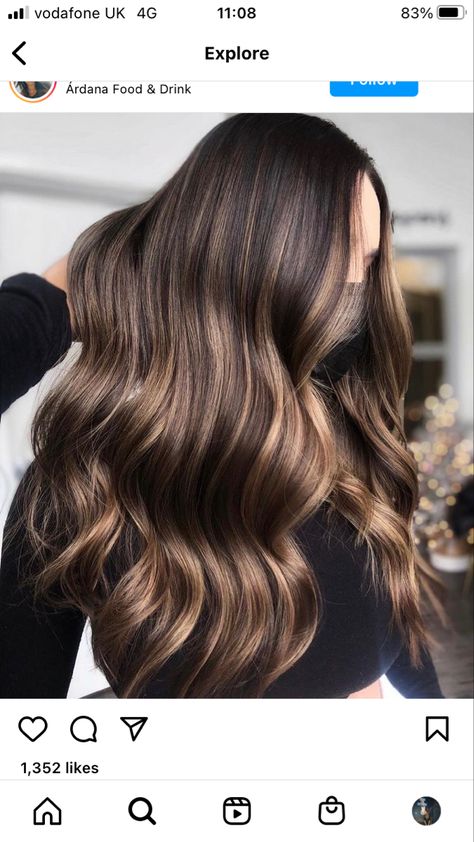 Air Touch Hair Brunette, Air Touch Hair, How To Bayalage Hair, Air Touch, Balayage Straight Hair, Brunette Hair With Highlights, Brown Blonde Hair, Hair Inspiration Color, Hair Pictures