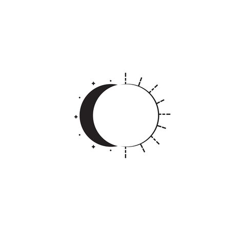 Draw Step By Step, Moon Logo, Sun Logo, Moon Sun, Step Drawing, Cute Easy Drawings, Matching Tattoos, Minimal Tattoo, Skin Art