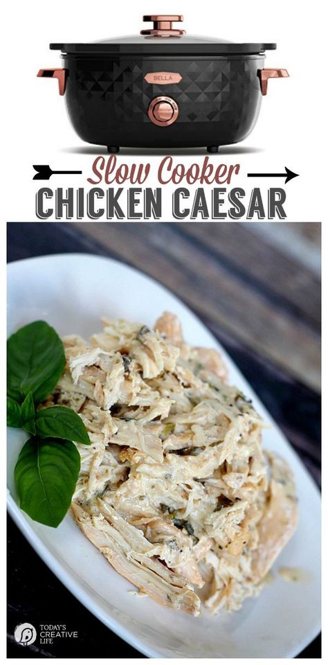 Caesar Chicken, Dinner Easy, Crock Pot Slow Cooker, Crockpot Meals, Diy Spring, Crock Pot Cooking, Chicken Crockpot Recipes, Hello World, Slow Cooker Chicken