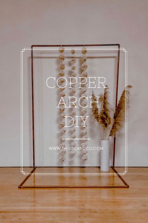 Copper Wedding Arch Diy, Copper Photo Backdrop, Diy Acrylic Sign Stand, Wedding Photo Backdrop Diy, Diy Pvc Pipe Backdrop, Diy Photo Backdrop Stand, Wedding Sign Arch, Pvc Backdrop Stand, Diy Wedding Photo Booth