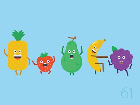 61 100 days fruit dance party dribbble Fruits Cartoon, Fruit Cartoon, Funny Fruit, Motion Graphics Inspiration, Funny Cartoon Gifs, Motion Design Animation, Gif Pictures, Cartoon Gifs, Design Animation