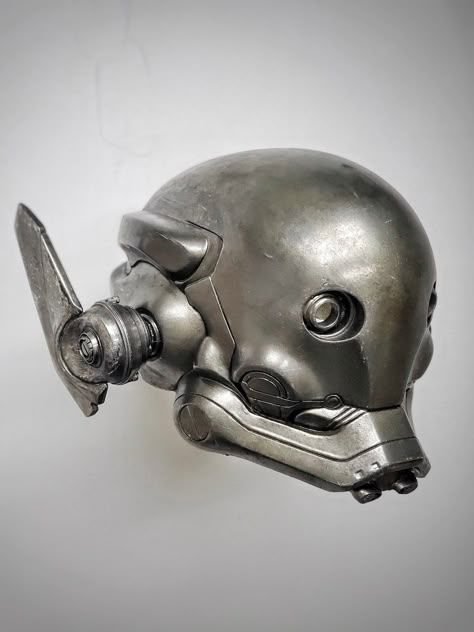 Sci Fi Helmet Design, Metal Helmet, Sci-fi Helmet, Futuristic Helmet, Sci-fi Armor, Diesel Punk, 3d Figures, Arte Robot, Robot Design