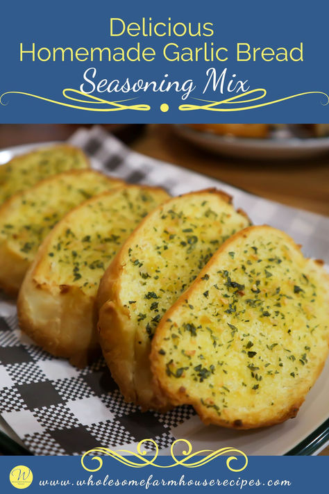 fresh garlic bread with homemade seasoning Garlic Bread Seasoning Recipe, Garlic Bread Spread, Curry Soup Recipes, Homemade Garlic Bread, Garlic Seasoning, Spice Mix Recipes, Best Bread Recipe, Homemade Seasonings, Recipes Appetizers And Snacks