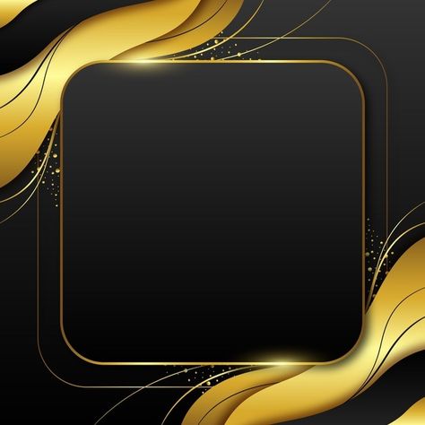 Gradient golden luxury frame template | Free Vector #Freepik #freevector #frame #gold #luxury #elegant Backsplash With Butcher Block Countertop, Backsplash With Butcher Block, Freepik Vector Free, Golden Frame Background, Black And Gold Background, Free Use Images, Pink And Gold Wallpaper, Art Deco Frames, Frames Design Graphic