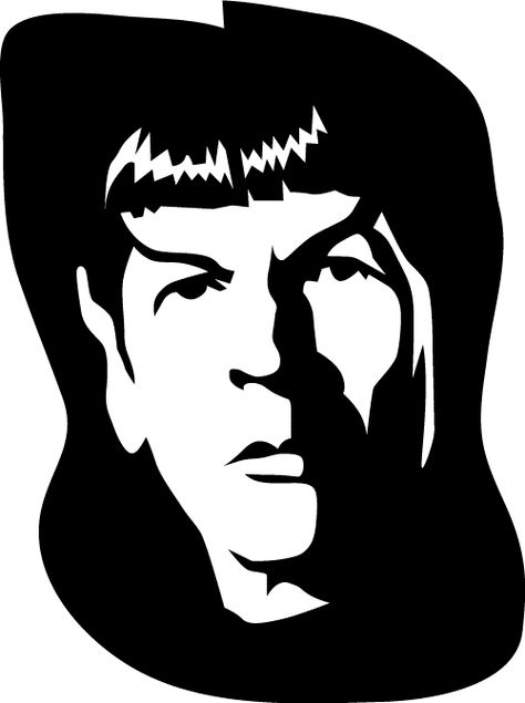 Star Trek Pumpkin Carving Templates...would be good t-shirt stencils too! Famous Sketches, T Shirt Stencils, Carving Templates, Pumkin Carving, Star Trek Spock, Civil Services, Pumpkin Carving Patterns, Pumpkin Carvings Stencils, Pumpkin Stencil