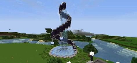 Minecraft Fountain, Minecraft Building Guide, Mine Minecraft, Cool Things To Build, Minecraft Statues, Modern Fountain, Minecraft Seed, Minecraft Modern, Minecraft Castle