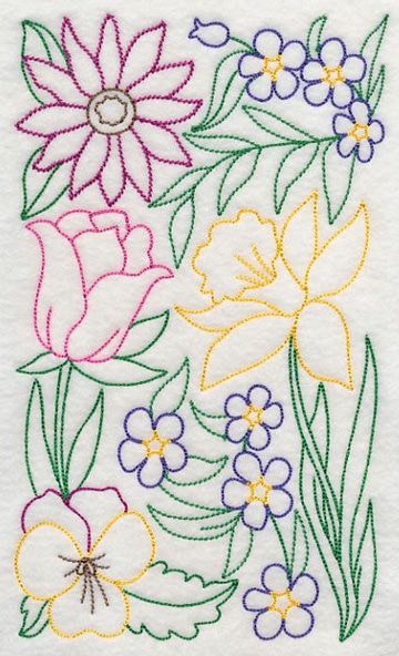 puntadas para bordar flores modelo Spring Embroidery, Spring Blossoms, Embroidery Patterns Vintage, Pola Sulam, Brazilian Embroidery, Embroidery Flowers Pattern, 자수 디자인, Light Spring, Crewel Embroidery