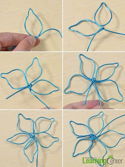 Instructions on How to Make Simple Aluminum Wire Flower Body Ornament for Summer - Pandahall.com Body Ornament, Homemade Flowers, Nail Polish Flowers, Art Fil, Copper Wire Art, Wire Ornaments, Nail Polish Crafts, Wire Art Sculpture, Wire Flowers