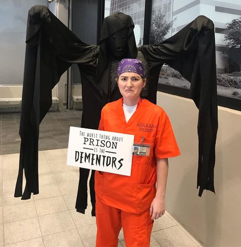 Brittni Brown on Instagram: ““I am here to scare you straight!” ~ Prison Mike  #dragoncon2019 #dragoncon #theoffice #prisonmike #azkabanprison #dementors #michaelscott…” Prison Mike Costume, Dementor Costume, Mike Costume, Prison Mike, Michael Scott, Halloween 2018, Halloween 2024, I Am Here, The Office