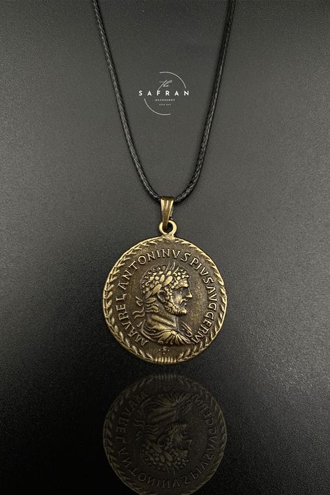 Old Ancient Rome Coin, Antique Greek Double Faces Coin, Athena Antiquing Roman Pendant, Ancient Tetradrachm Necklace, Leather Rope Necklace Silver Necklace For Men, Mens Leather Necklace, Gifts For History Buffs, Roman Jewelry, Roman Coins, Mens Silver Necklace, Antique Pendant, Ancient Jewelry, Old Coins