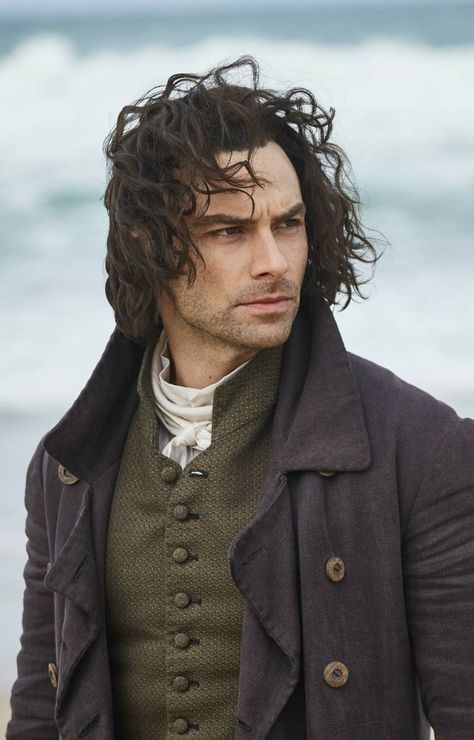 Irish actor Aidan Turner and his wild, windswept curls as Capt. Ross Poldark Poldark 2015, Poldark Series, Ross And Demelza, Aidan Turner Poldark, Aiden Turner, Ross Poldark, Charlie Cox, Irish Actors, Logan Lerman