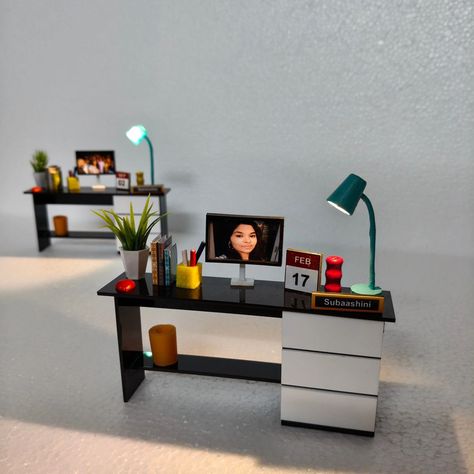 Office table or study table personalized miniature Copyright ©️ Great for gifting and home decor Unique gifting options for, 1. For a colleague's farewell 2. For teachers 3. For students 4. Use as premium return gifts for corporate and universities 5. Use as a Birthday gift to your kids 6. Use as home or office decor DM or WhatsApp 9886047119 to know more about our products Do check out WhatsApp catalogue for product and cost details #studytable #officetable #tableminiature #f... Card Types, Aesthetic Crafts, Instagram Office, Product Sale, Mini Office, Photo Album Layout, Album Layout, Table Top Lamps, Wood Houses