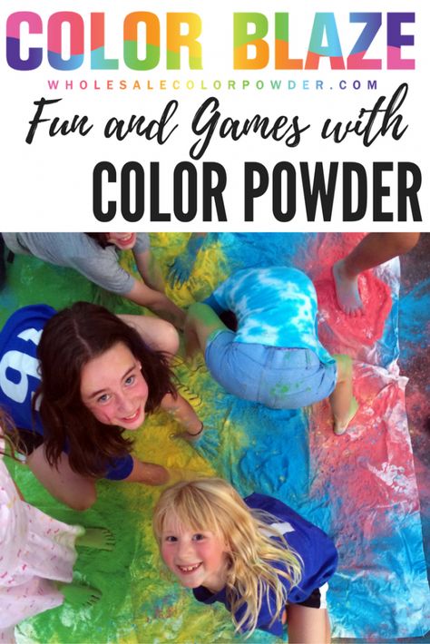 Color Powder Party Ideas - Colorful Outdoor FunOur Color Powder Party Ideas bring an average afternoon into the epic zone very quickly. That quick escalation makes kids go nutty! Fun is messy, and  not always pretty, but with color powder, Powder Paint Activities, Color Powder Birthday Party, Color Run Birthday Party, Color Wars Party Ideas, Color Powder Games, Color Wars Activities For Kids, Color Powder Party, Color Wars Party, Paint Wars Party Ideas