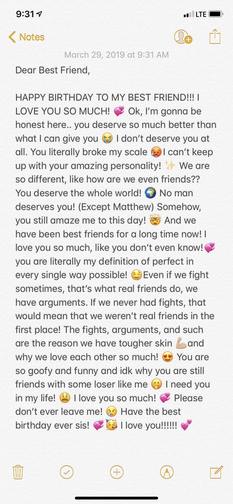 Happy Birthday Paragraph, Birthday Paragraph, Letter To Best Friend, Birthday Quotes Bff, To Best Friend, Citations Instagram, Happy Birthday Best Friend Quotes, Happy Birthday Love Quotes, Birthday Best Friend