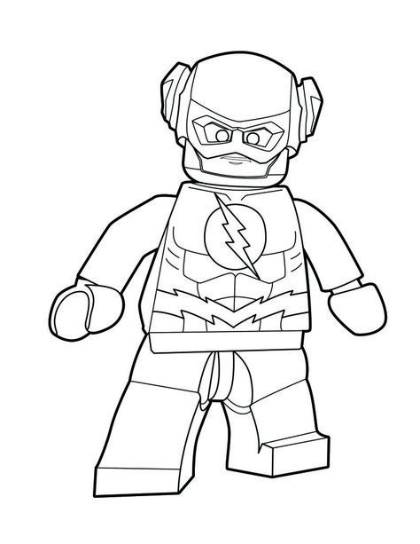 Flash Coloring Pages, Flash Lego, Lego Deadpool, Superman Coloring Pages, Lego Superheroes, Flash Superhero, Lego Coloring, Avengers Coloring Pages, Lego Coloring Pages