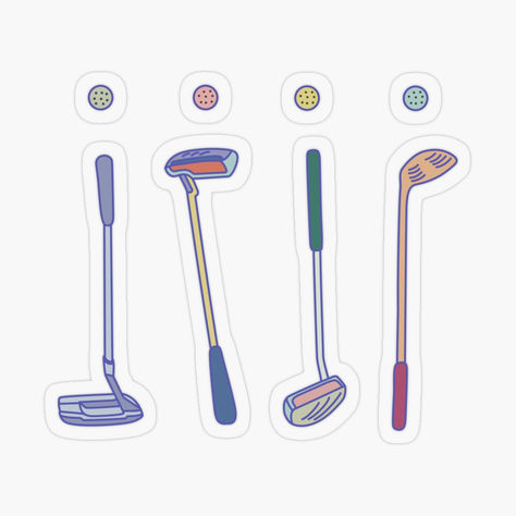 Cute Golf Putters Collection is now available on shirts, home decor, and device cases! Tag - golf, golf lover, cute golf clubs, golf putters, kawaii art, cute golf stickers, fashion stickers, kawaii stickers, golf stationery, cute pattern Golf Stickers, Cute Golf, Fashion Stickers, Stationery Cute, Stickers Kawaii, Golf Putters, Golf Lover, Mini Golf, Putt Putt