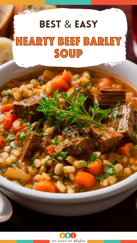 Beef Barley Soup With Quick Barley, Best Ever Beef And Barley Soup, Beef Barely Soup, Beef Barley Stew, Lamb Roast Recipe, Chicken Barley Soup, Beef And Barley, Creamy Soup Recipes, Beans And Sausage