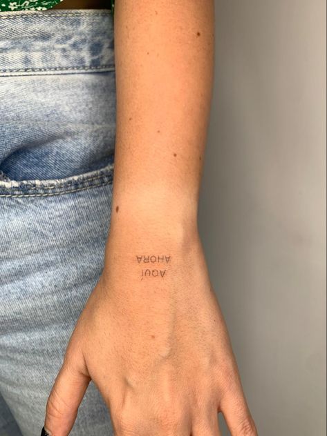 Stay In The Present Tattoo, Stay In The Moment Tattoo, Stay Present Tattoo, Break Free Tattoo, Be Present Tattoo, Present Tattoo, A Tattoo Ideas, Stay In The Present, Fine Line Tattoo