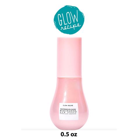 Glow Recipe Mini Watermelon Glow Niacinamide Dew Drop, Free Shipping! (0.5 oz) What it is:  A breakthrough, multiuse highlighting serum that hydrates and visibly reduces the look of hyperpigmentation for a dewy, reflective glow—without mica, glitter, or gray cast. Skin Type: Normal, Dry, Combination, and Oily Skincare Concerns:  Dryness and Dullness Formulation:  Lightweight Gel Highlighted Ingredients: - Niacinamide: Vitamin B3 and antioxidants visibly reduce the look of hyperpigmentation, corr Glow Recipe Dew Drops Mini, Amber Christmas, Mini Watermelon, Over Makeup, Oily Skincare, Watermelon Glow, Glow Recipe, Oily Skin Care, Dew Drops