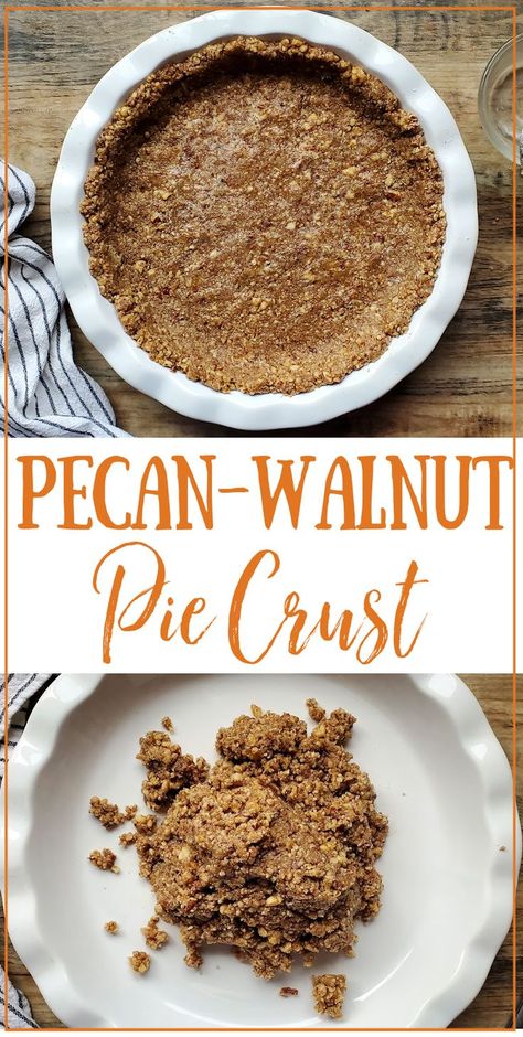 Pecan Pie Crust Recipe, Walnut Pie Crust, Pecan Crust Recipe, Sugar Free Pecan Pie, Gluten Free Pecan Pie, Sugar Pie Crust, Gluten Free Pecan, Pecan Pie Crust, Walnut Pie