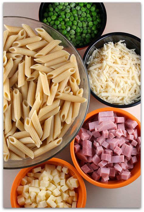 Chinese Lemon Chicken, Ham Dishes, Penne Recipes, Baked Penne, Ham Casserole, Leftover Ham Recipes, Cheese Baked, Gf Flour, Ham Cheese