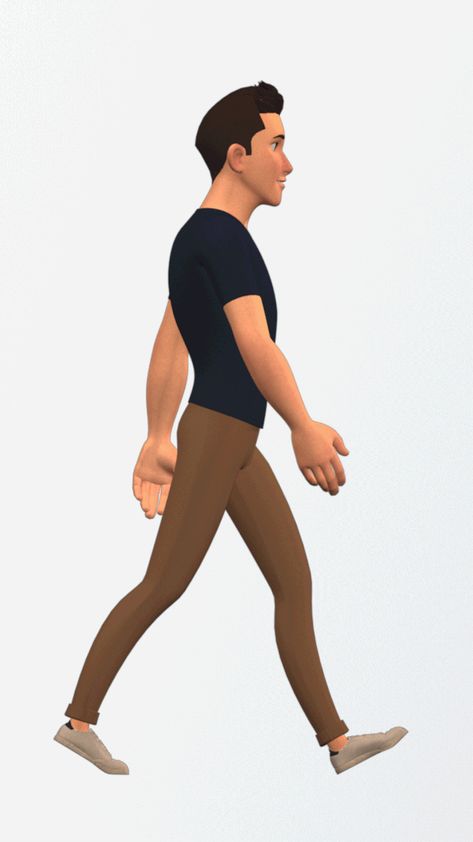 Walk Cycle Animation on Behance Walk Cycle Animation, Walk Animation, Cycle Animation, Animation Walk Cycle, Walking Cartoon, Walking Gif, Walking Animation, Walk Cycle, Run Cycle