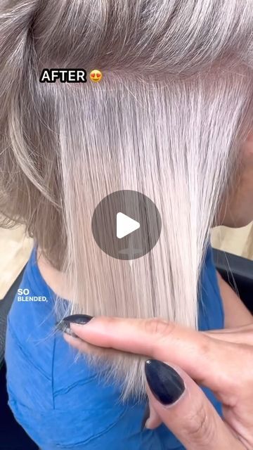 Hairbrained on Instagram: "Greigey Beigey should be a new crayola color 🩶 @emchenhair @k18hair 
•
This gorgeous babe came in today for her grey transition - BUT - when we sat down to recap the consultation from a few weeks ago when she booked this, she mentioned that she was nervous about going grey today. She wasn’t sure if she’d like seeing herself in all grey. I asked her why she wanted to go grey in the first place, and she said it was mainly bc she was sick of the every 4 week maintenance of color and wanted to begin embracing *some* of her grey. So I’m like - hold up. Wait a second. I made a suggestion - that, maybe instead of going grey today, we go with a blendy “greige” - an end result that would allow her to embrace *some* of her grey like she wanted to, but would still have sor Greige Hair Color, Going Grey Transition, Greige Hair, Grey Transition, Going Grey, Long Layered Haircuts, Going Gray, Long Layers, Grey Hair