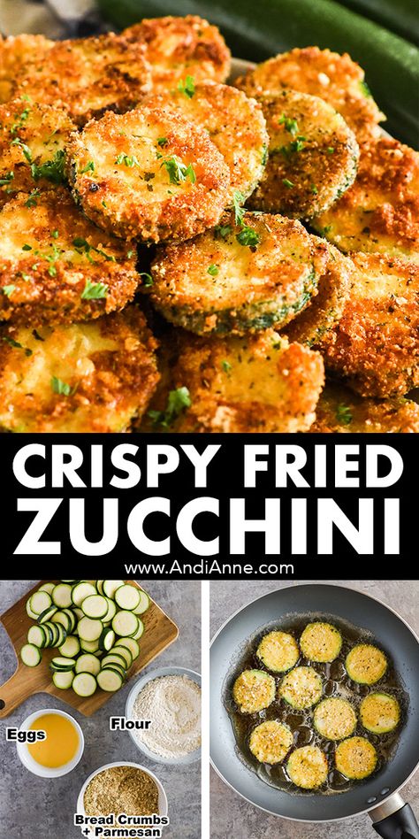 Breaded Zucchini Recipes, Pan Fry Zucchini, Fried Zucchini Sandwich, Crispy Zucchini Recipes, Pan Fried Zucchini Recipe Easy, Fried Zuchini Baking Recipes Easy, Zucchini Chips Fried, Gluten Free Fried Zucchini, Pan Zucchini Recipes