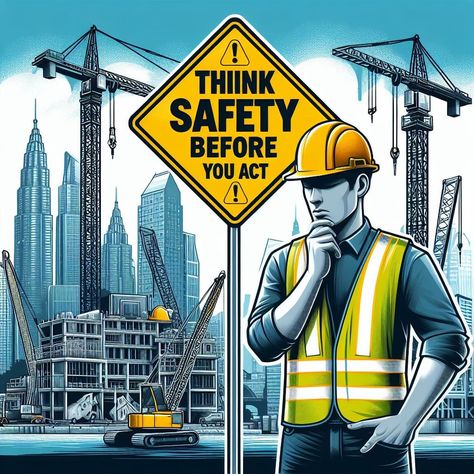 Safety is no accident.  Take a moment to assess before you act  #safety #security #quality #community #Accidente #education #work #protection #SSTC #jblifting #JBLiftingDistributor Social Media Poster Drawing, Workplace Safety Quotes, Safety Cartoon, Safety Pictures, Fire Safety Training, Safety Quotes, Construction Marketing, Worker Safety, Safety Procedures