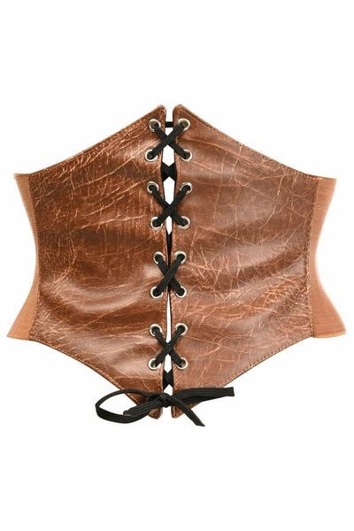 Leather corset dress