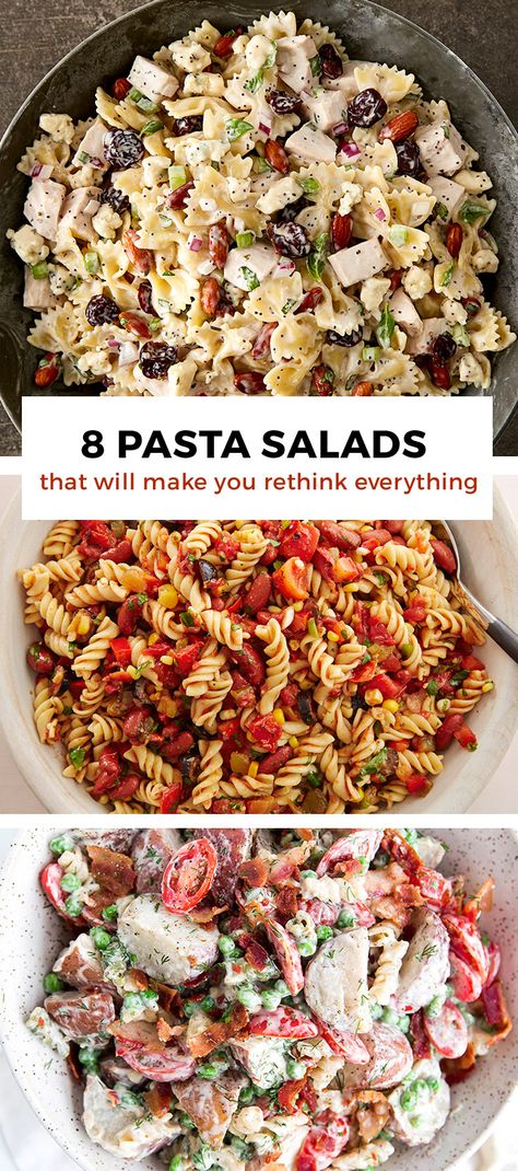 Before you settle for sad, deli-counter pasta salad, consider one of these stunners: Mexican pasta-stuffed shells, cold couscous pasta salad or turkey, cherry and almond pasta salad. Couscous Pasta Salad, Pasta Salad Recipes Cold, Almond Pasta, Mexican Pasta, Autumn Salad Recipes, Cold Pasta Salad Recipes, Favorite Pasta Recipes, Deli Counter, Turkey Salad