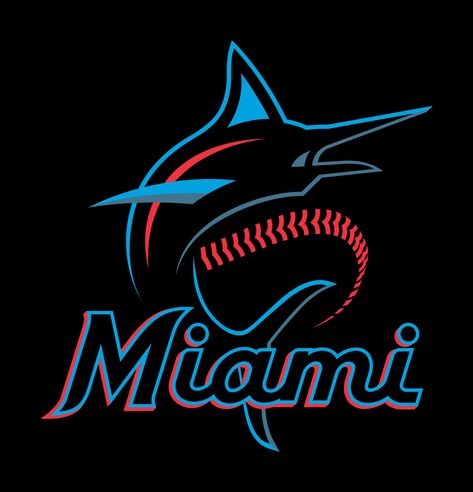 New Logo for Miami Marlins Miami Wallpaper, Miami Logo, Marlins Baseball, Baseball Teams Logo, Mlb Team Logos, Team Logo Design, Mlb Logos, Sports Team Logos, Baseball Season