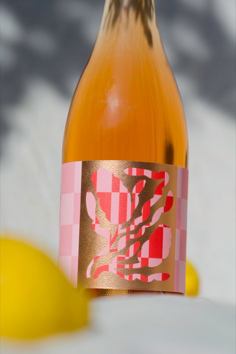 Natural Wine Label Design, Wine Design Label, Beverage Can Design, Hills Drawing, Patterned Packaging, Alcohol Packaging Design, Alcohol Design, Wine Branding, Beverage Design