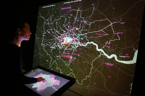 The algorithms that control our world are getting so complex we’re losing our ability to understand them Interactive Events, Data Map, Map Projects, Internet Art, Nature Museum, London Map, Interactive Installation, Interactive Map, Map Design